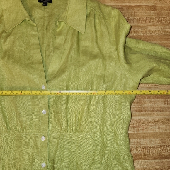 TALBOTS 100% Irish Linen Women’s Button Down Shirt, size 16 - Picture 9 of 11